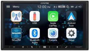 Alpine iLX-W650 7" Mech-Less Receiver Compatible with Apple CarPlay and Android Auto