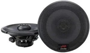 Alpine R-Series 6.5 Inch 300 Watt Coaxial 2-Way Car Audio Speakers